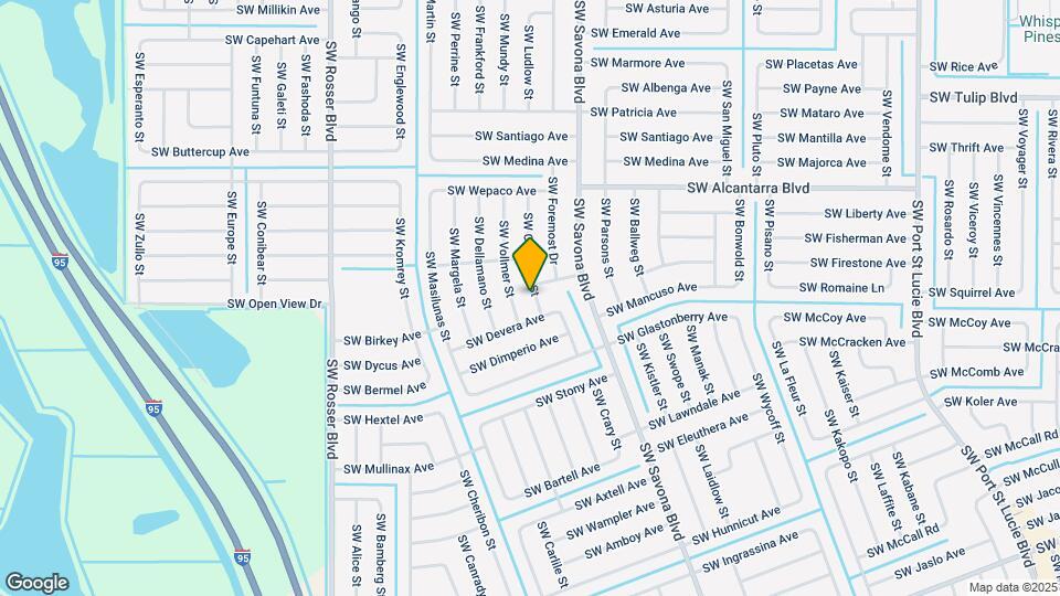 3672 SW Carmody St Map and Location Details