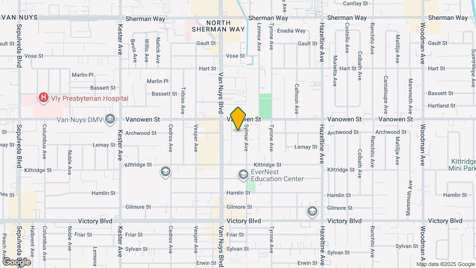 6727 Sylmar Ave Mapa y Detalles de la Ubicación