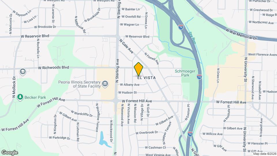 2214 W Tripp Ave Map and Location Details