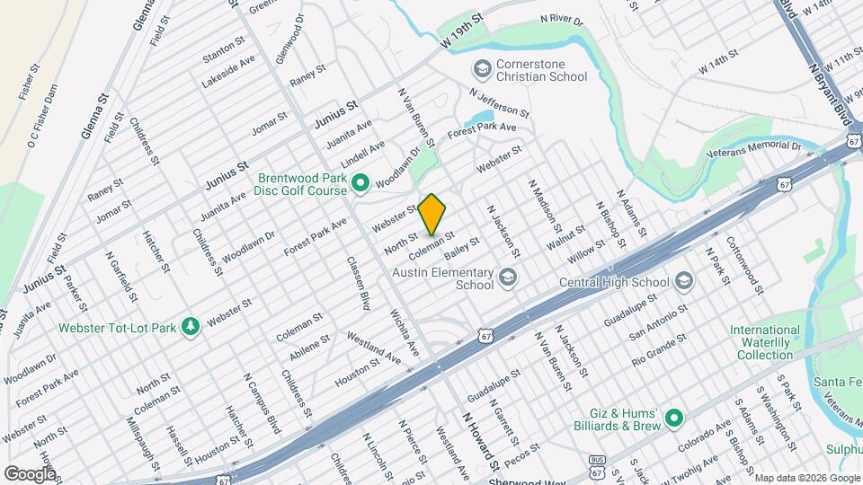 1902 Coleman St Map and Location Details