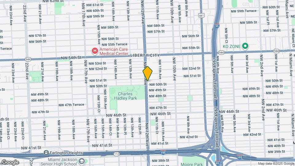 5001 NW 12th Ave Map and Location Details