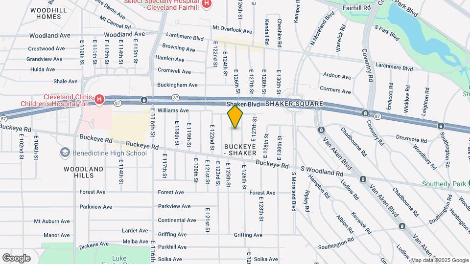 2801 E 125th St Map and Location Details