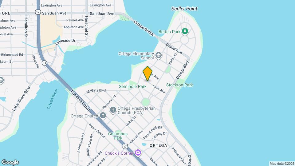 2836 Ionic Ave Map and Location Details