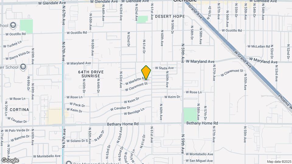 6116 W Claremont St Map and Location Details