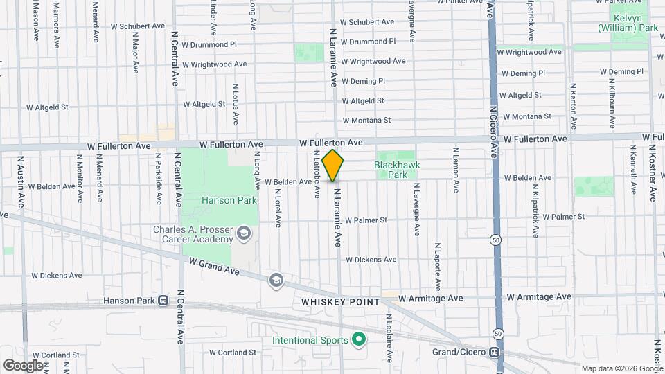 2252 N Laramie Ave Map and Location Details