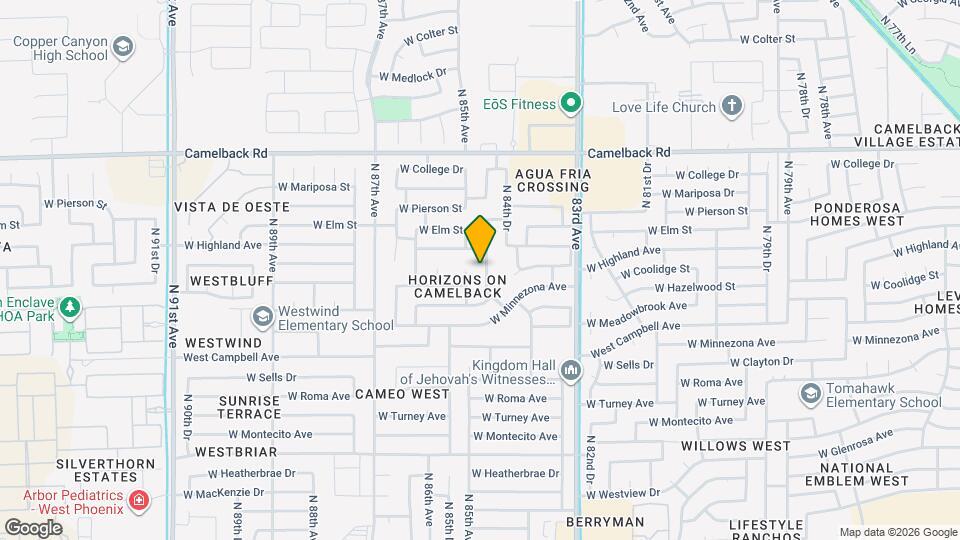 4634 N 84th Ln Map and Location Details