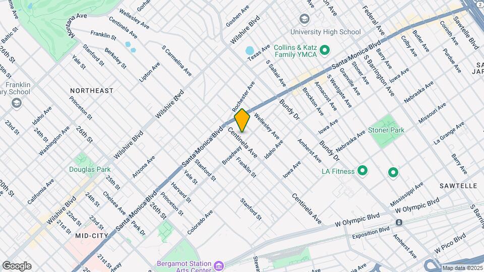 1444 S Centinela Ave Map and Location Details