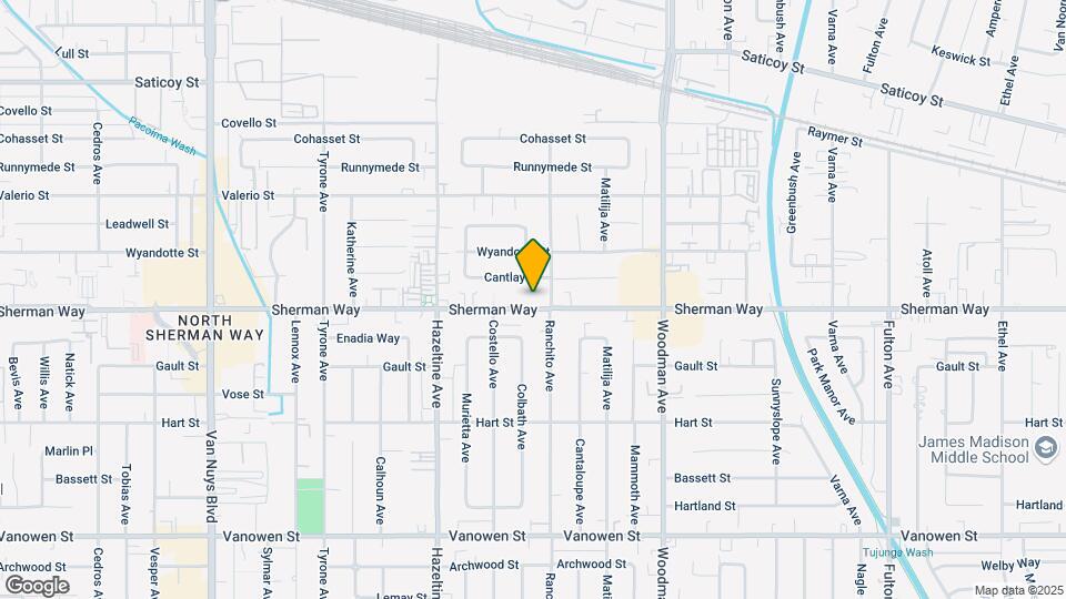 13925 Sherman Way Map and Location Details