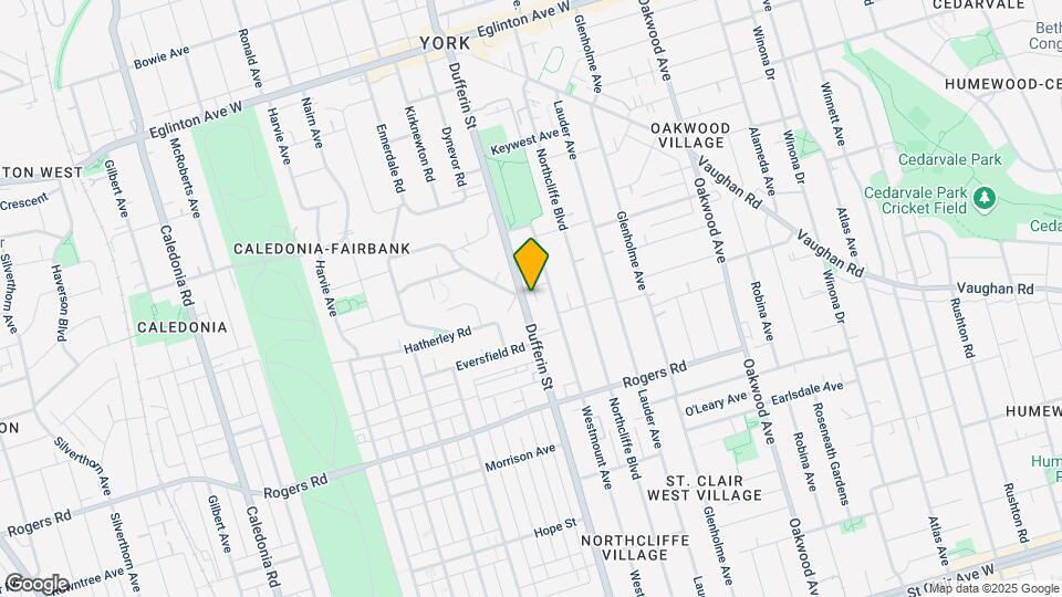 2139-2143 Dufferin St Map and Location Details