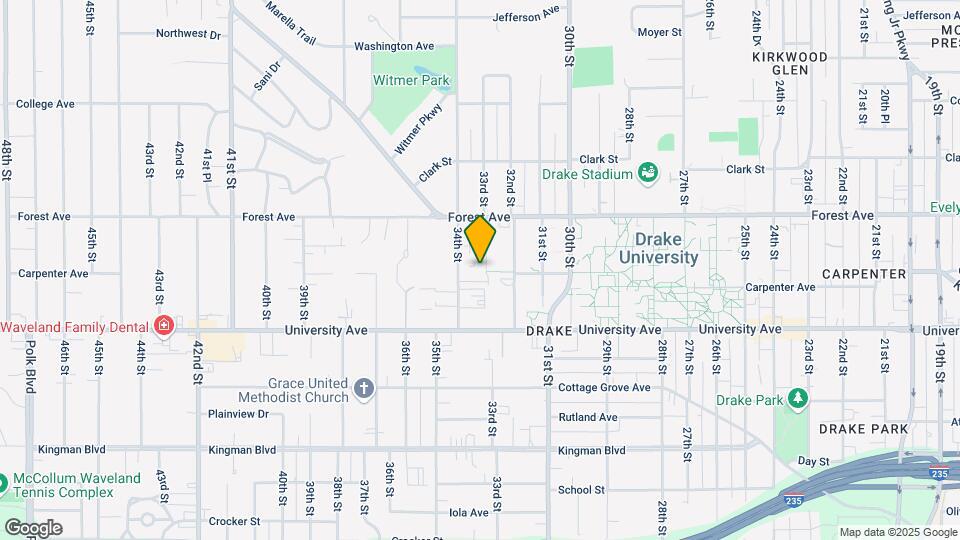 1300 33rd St Map and Location Details