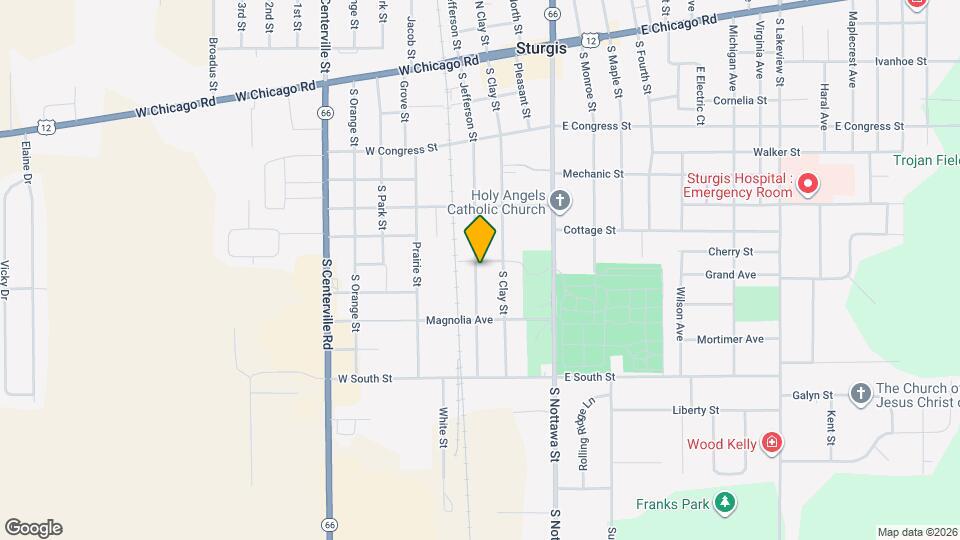 504 S Jefferson St Map and Location Details