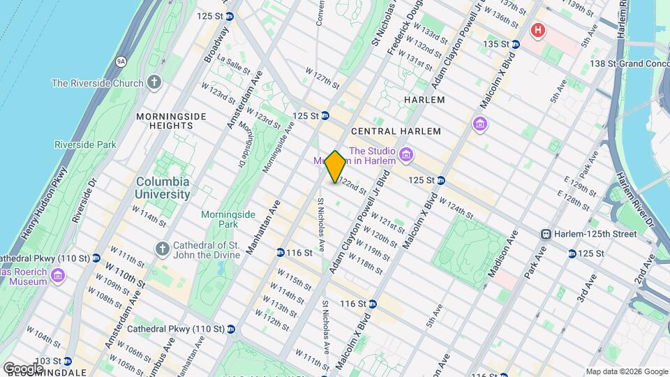 West 121st Street, Unit 3F Mapa y Detalles de la Ubicación