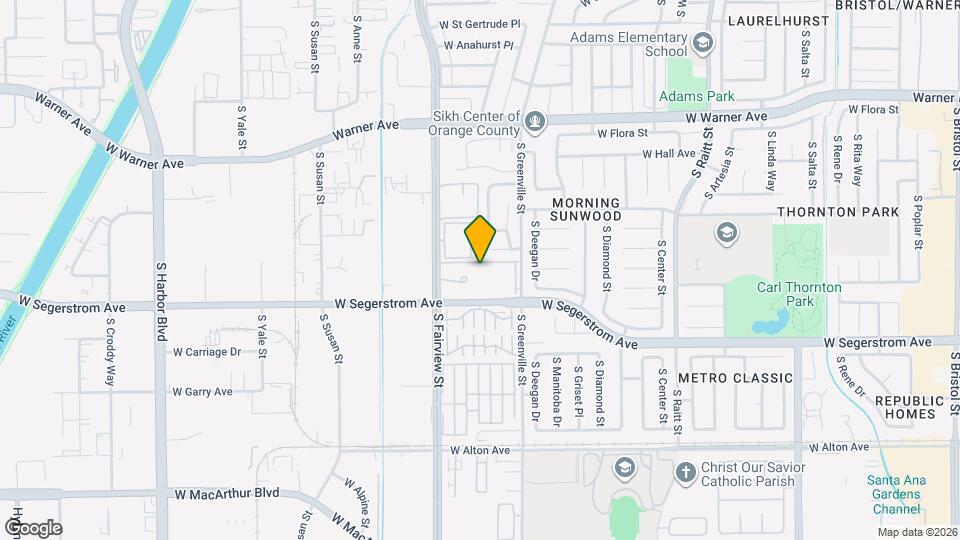 2821 S Fairview St Map and Location Details