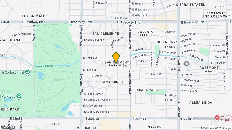 4152 E Brown Way Map and Location Details