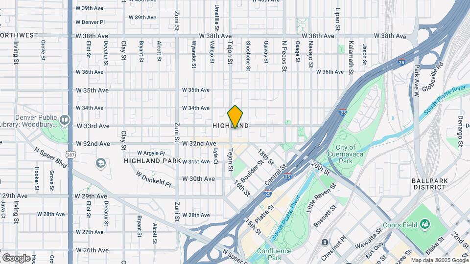 3240 Tejon St Mapa y Detalles de la Ubicación