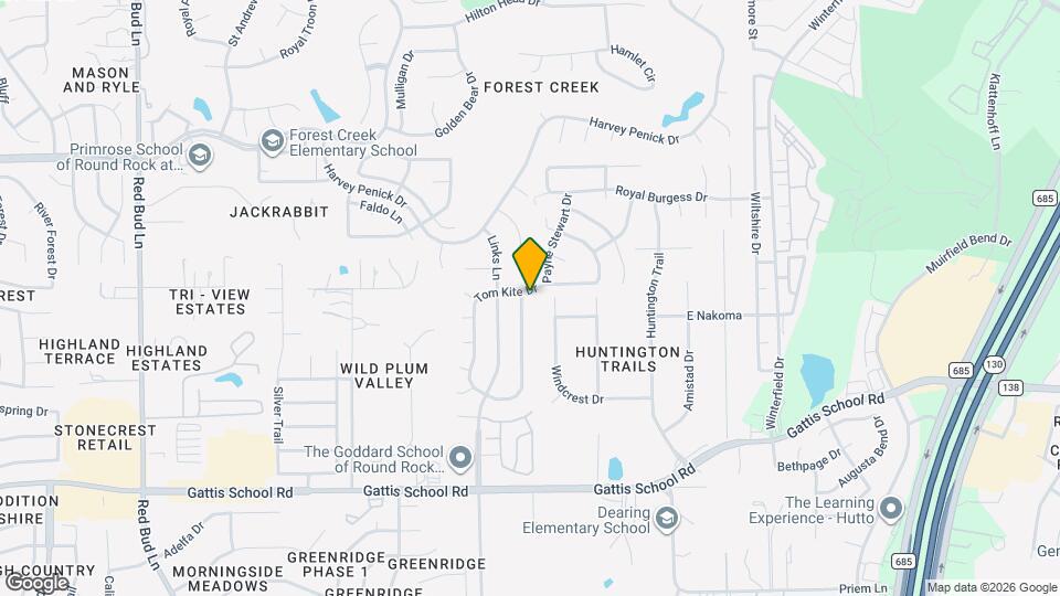 154 Justin Leonard Dr Mapa y Detalles de la Ubicación