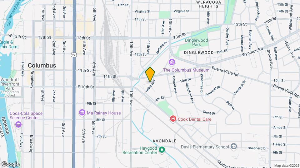 1033 Adair Ave Mapa y Detalles de la Ubicación