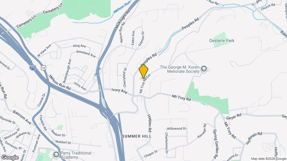 4561 Mt Troy Rd Map and Location Details