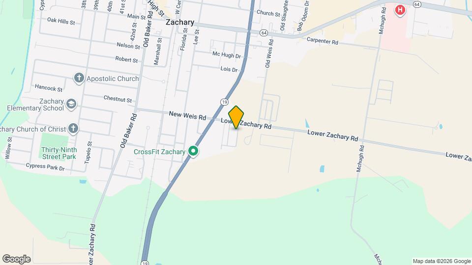 4980 Lower Zachary Rd Map and Location Details