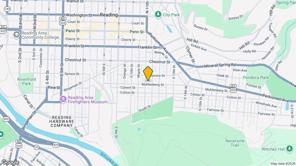 1107 Muhlenberg St Map and Location Details