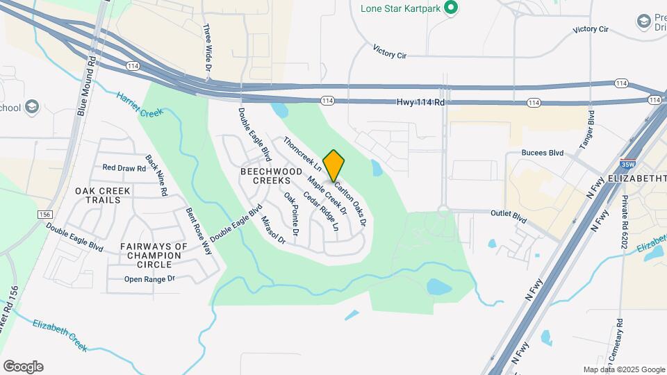 15825 Carlton Oaks Dr Map and Location Details