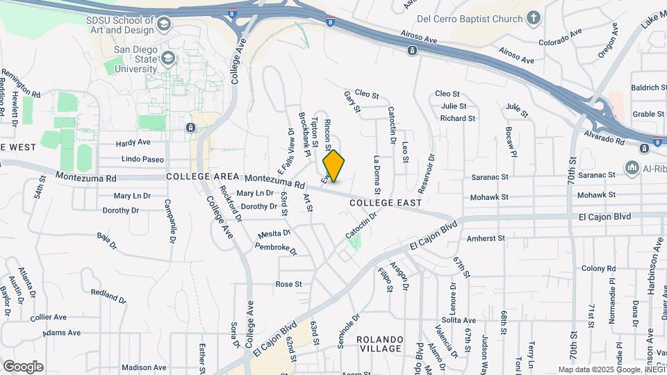 6420 Montezuma Rd Map and Location Details