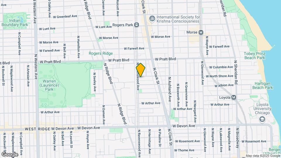 1759 W North Shore Ave, Unit 1B Mapa y Detalles de la Ubicación
