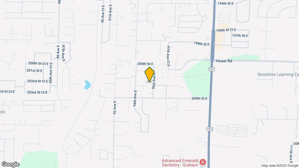 9533 203rd St E Map and Location Details