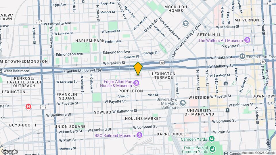 906-912 W Saratoga St Map and Location Details