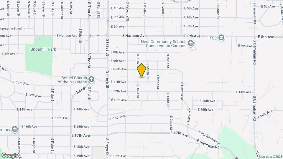 3907 E 11th Ave Mapa y Detalles de la Ubicación