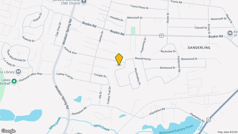 2355 Basswood Dr Map and Location Details