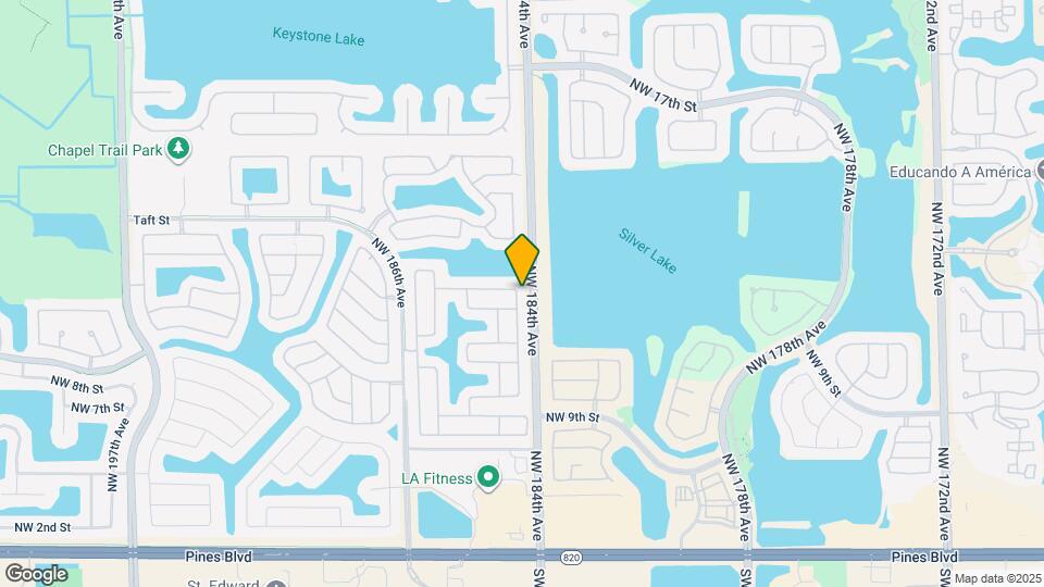 1261 NW 184th Terrace Map and Location Details