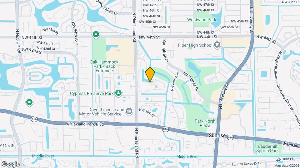 8735 NW 39th St Map and Location Details