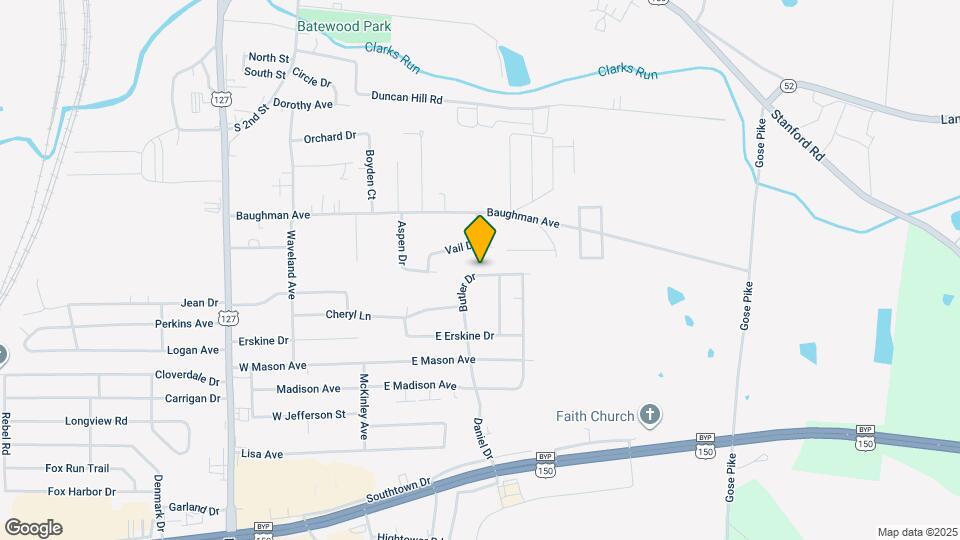1025 Butler Dr Map and Location Details