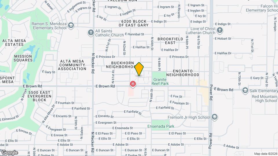 6262 E Brown Rd Map and Location Details