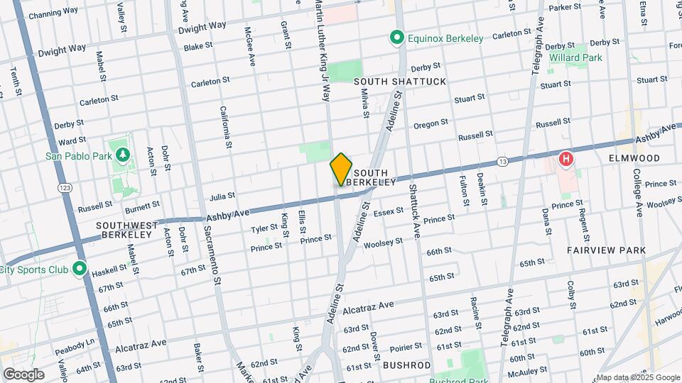 1911 Ashby Ave Map and Location Details