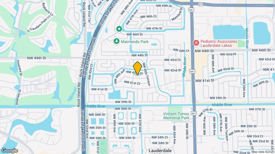 4655 NW 41st Pl Map and Location Details