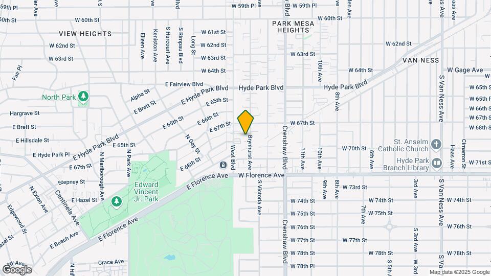 6735 Brynhurst Ave Mapa y Detalles de la Ubicación