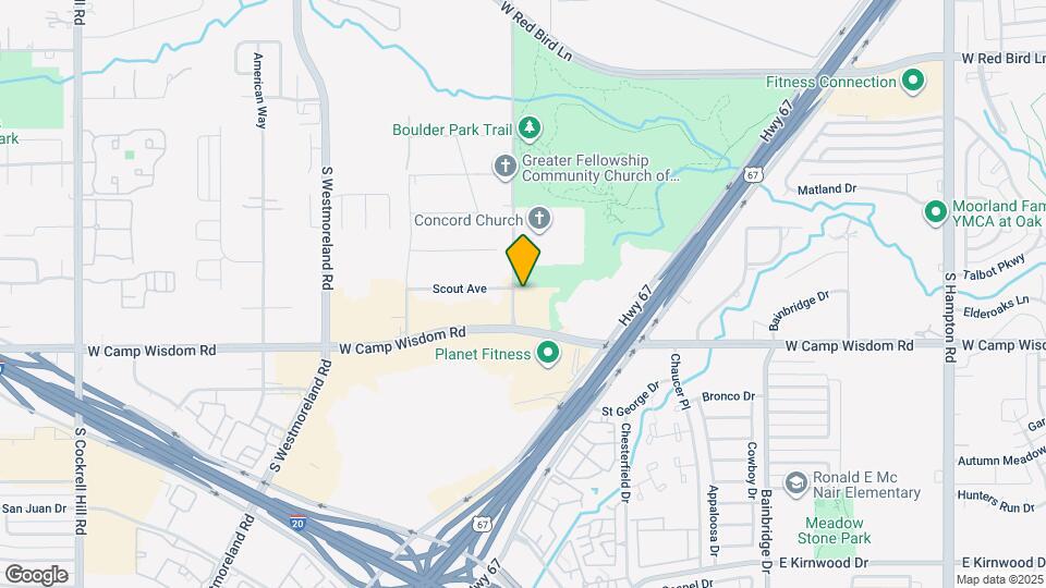 3265 W Camp Wisdom Rd Map and Location Details