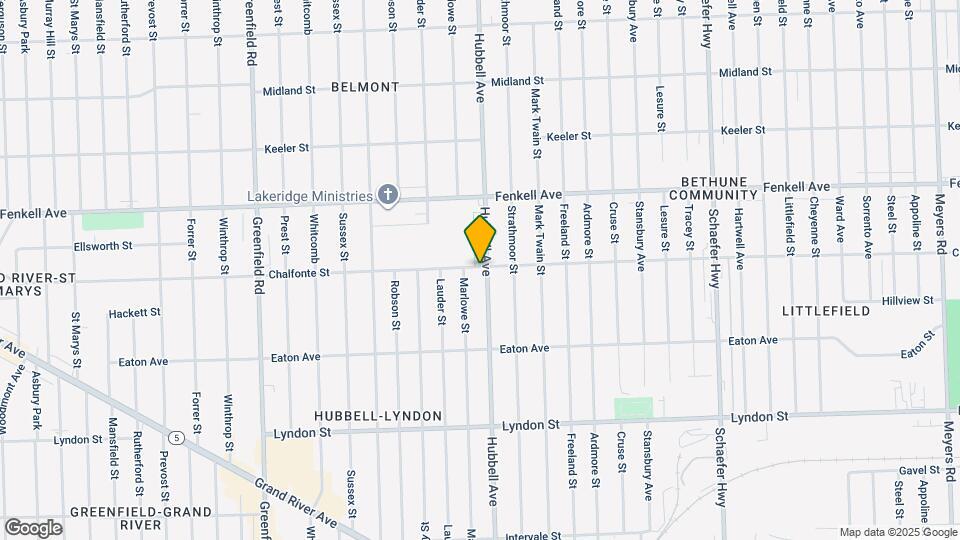 14975 Hubbell Ave Map and Location Details