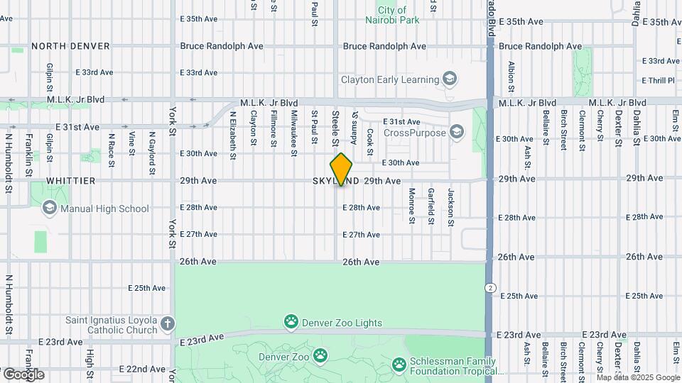 2844 Steele St Map and Location Details