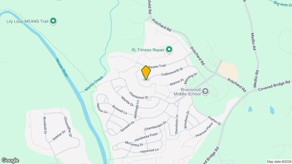 105 Namath Ct Map and Location Details