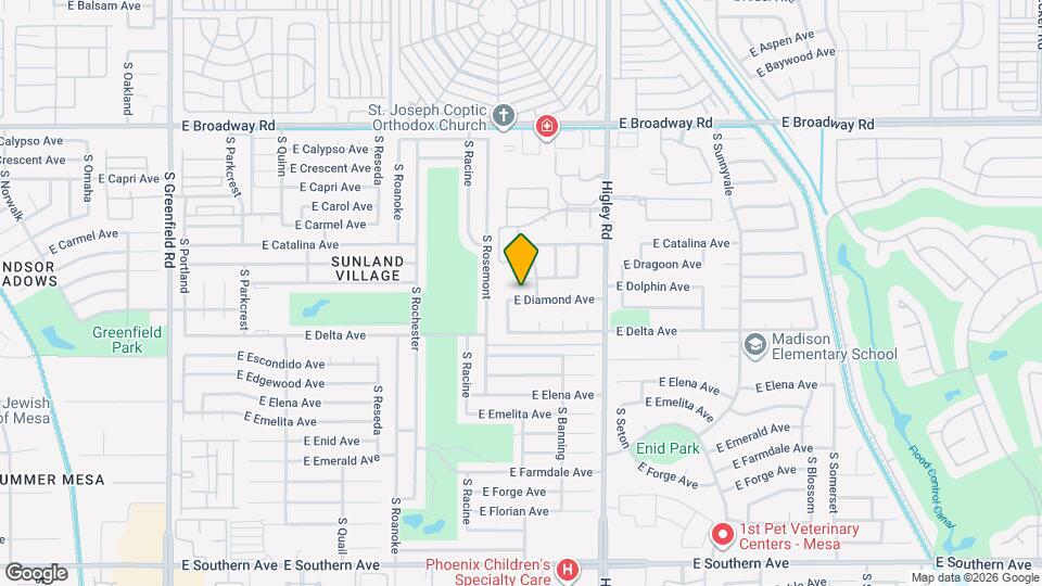 5034 E Diamond Ave Map and Location Details