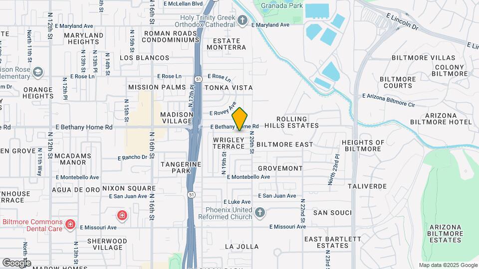 1928 E Palo Verde Dr Map and Location Details