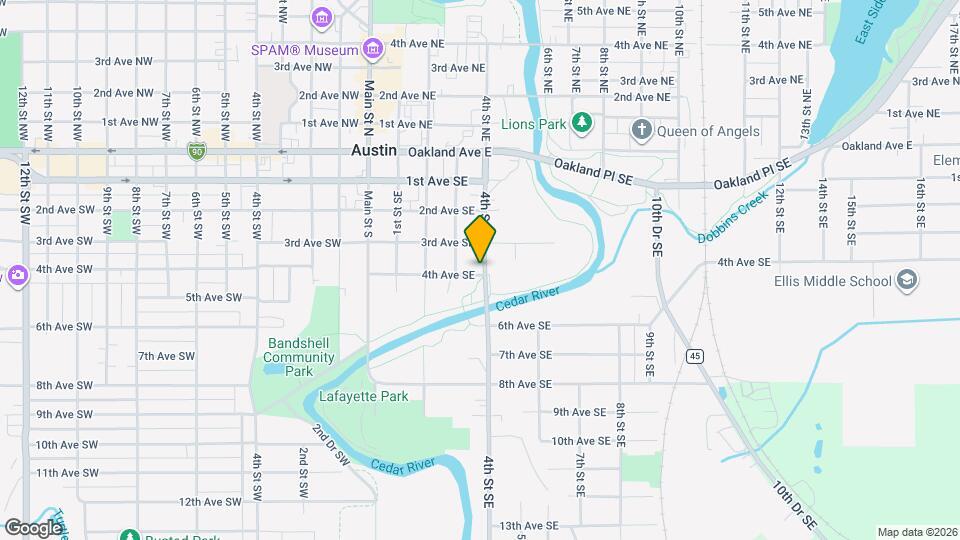 414 4th St SE Map and Location Details