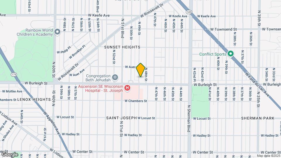 3122 N 49th St, Unit 49th St Upper Map and Location Details