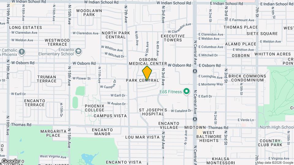 429 W Flower St Map and Location Details