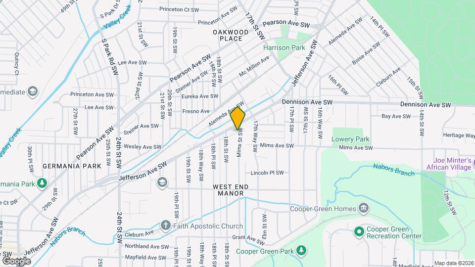 1212 Mims St SW Map and Location Details