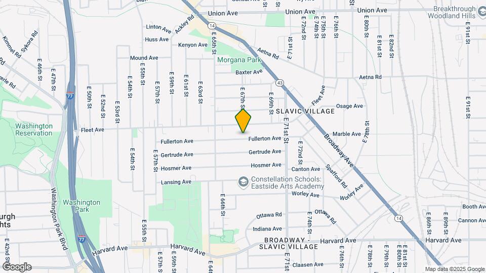 6709 Fullerton Ave Map and Location Details