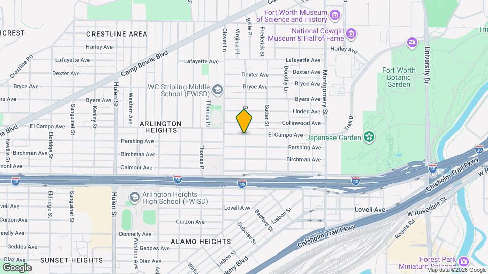 4001 El Campo Ave Map and Location Details